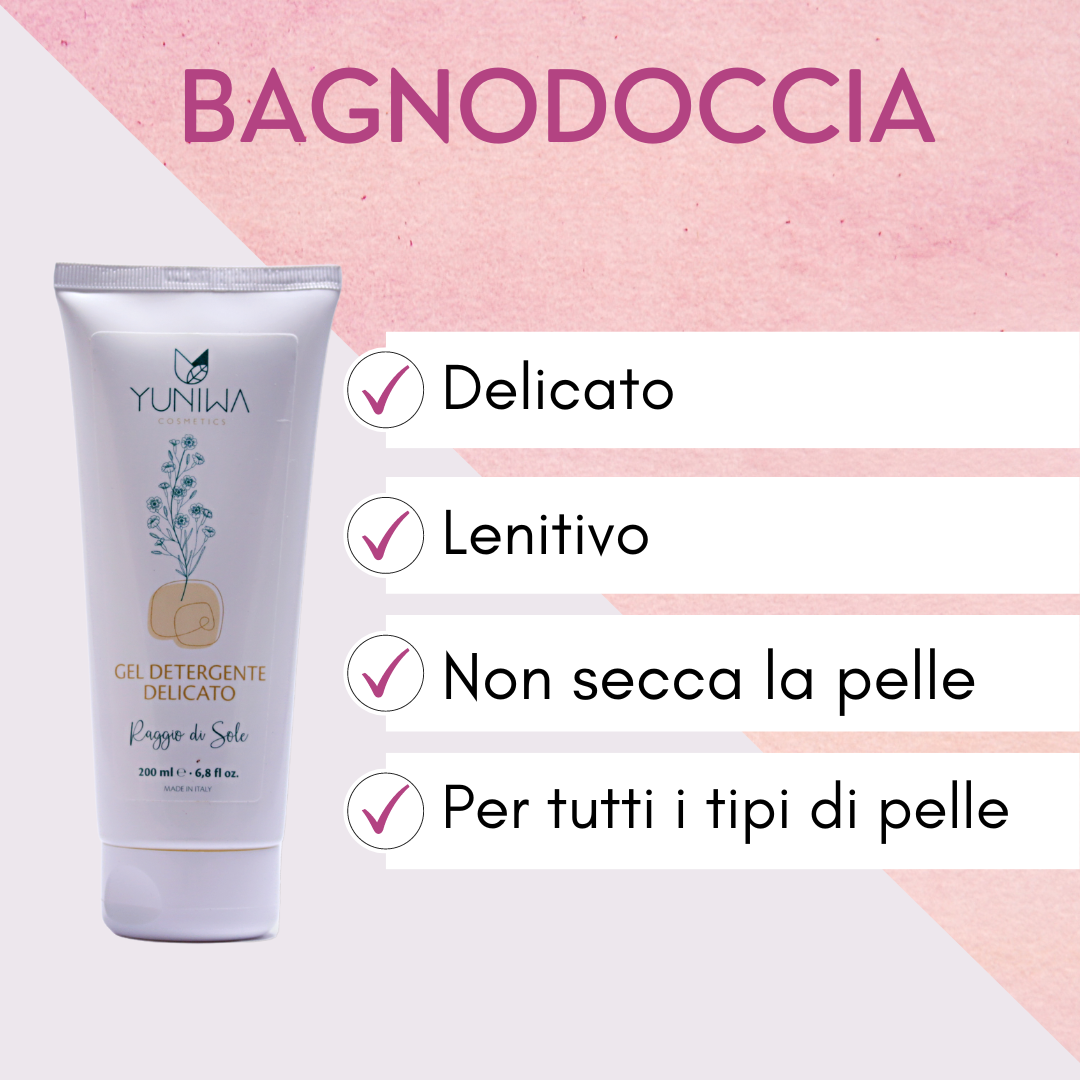 Bagnodoccia Delicato - Raggio di Sole - 200 ml - Yuniwa Cosmetics