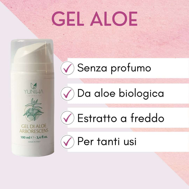 Gel di Aloe Arborescens - Yuniwa Cosmetics