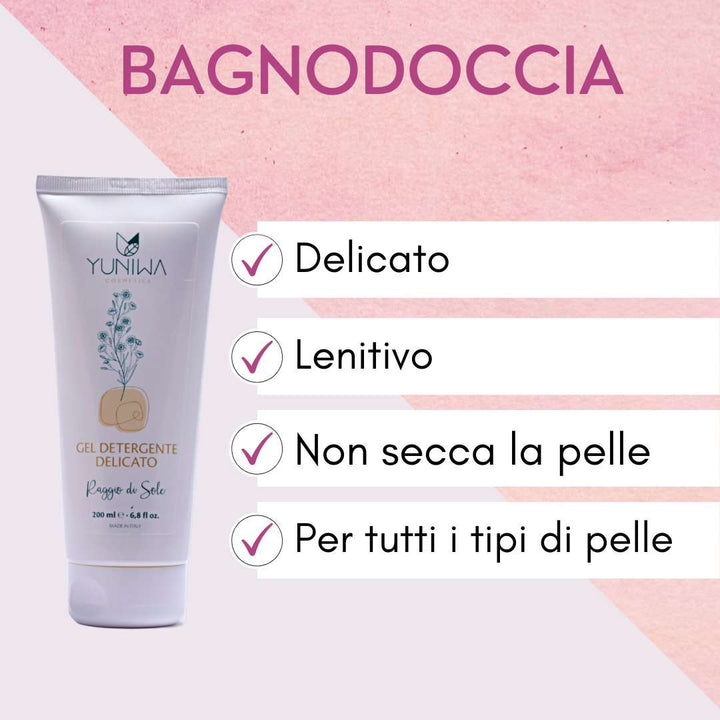 Bagnodoccia Delicato - Chiaro di Luna - 200 ml - Yuniwa Cosmetics