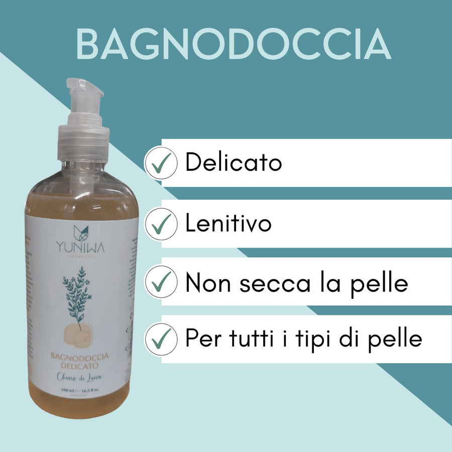 Bagnodoccia Delicato - Chiaro di Luna - 500 ml - Yuniwa Cosmetics