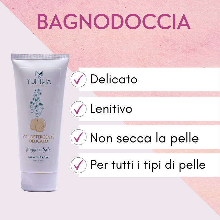 Bagnodoccia Delicato - Raggio di Sole - 200 ml - Yuniwa Cosmetics