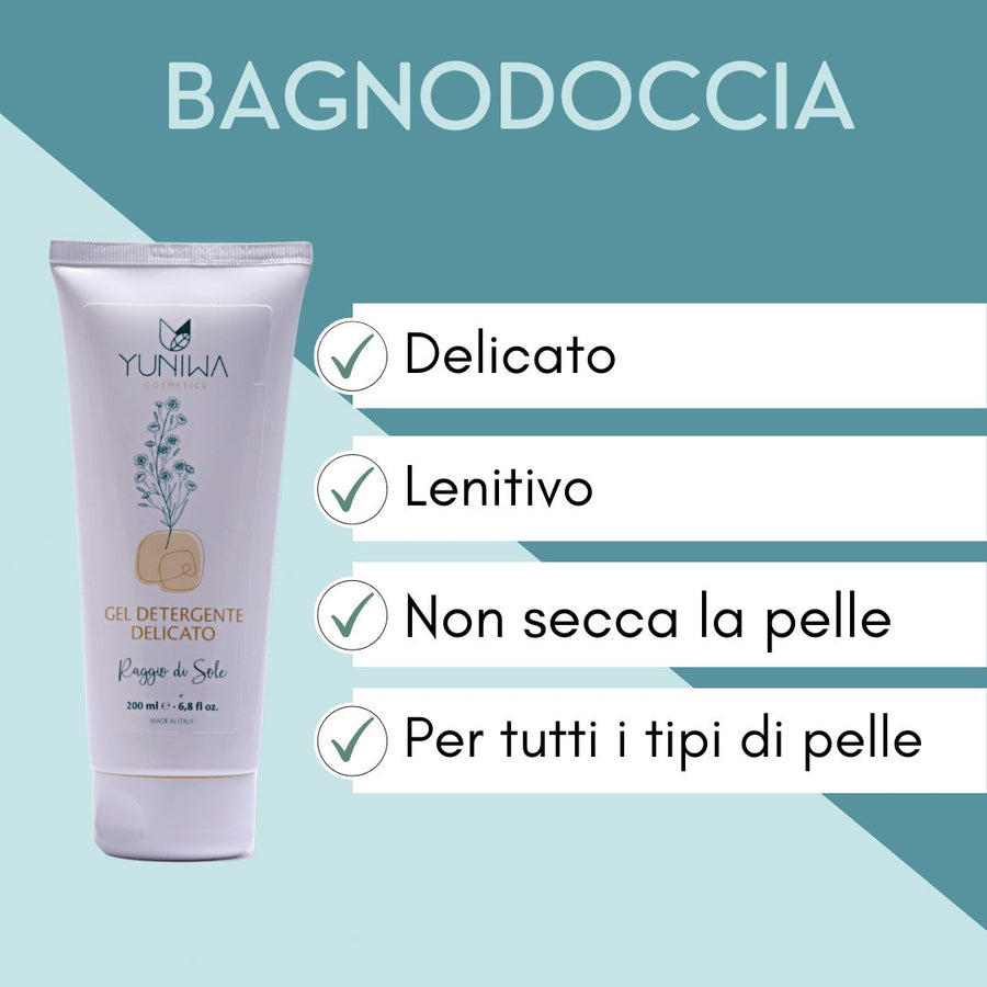 Bagnodoccia Delicato - Raggio di Sole - 200 ml - Yuniwa Cosmetics