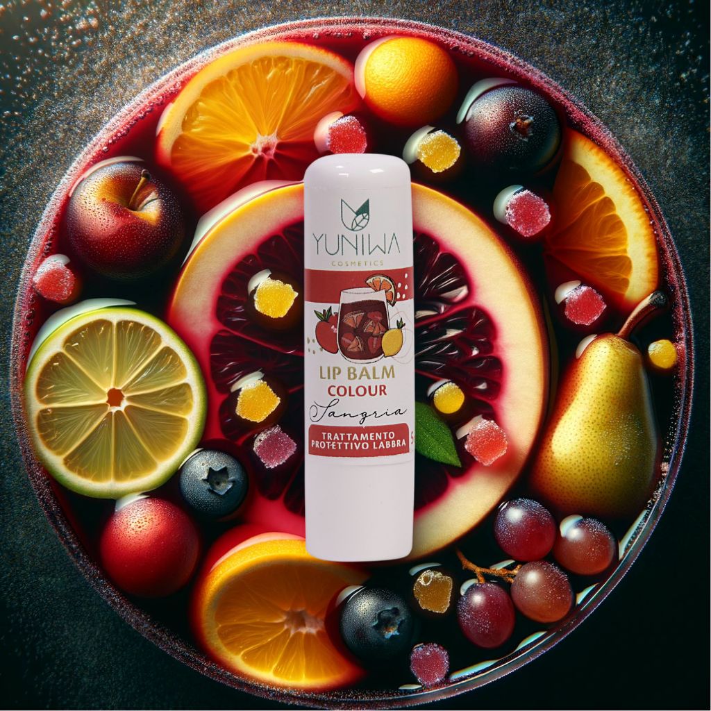 Balsamo Labbra Protettivo Colorato - Sangria - Yuniwa Cosmetics