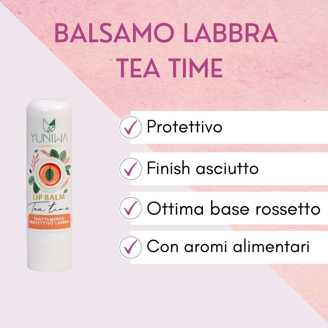 Balsamo Labbra Protettivo - Tea Time - Yuniwa Cosmetics