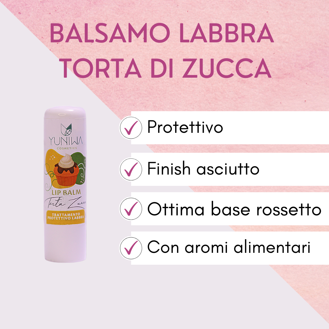 Balsamo Labbra Protettivo - Torta di Zucca - Yuniwa Cosmetics