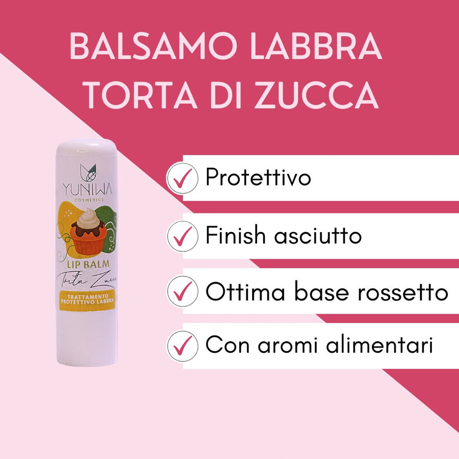 Balsamo Labbra Protettivo - Torta di Zucca - Yuniwa Cosmetics