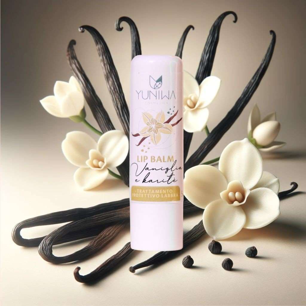 Balsamo Labbra Protettivo - Vaniglia e Karité - Yuniwa Cosmetics