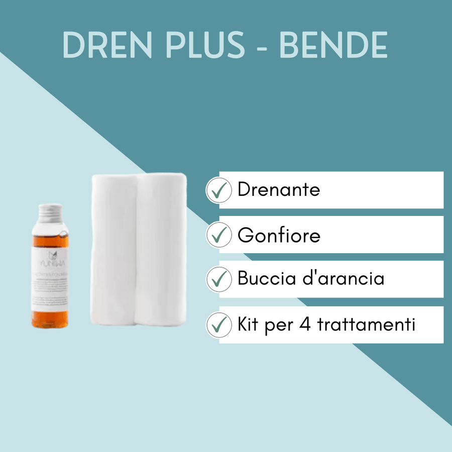 Bendaggi drenanti anticellulite - Dren UP - Yuniwa Cosmetics