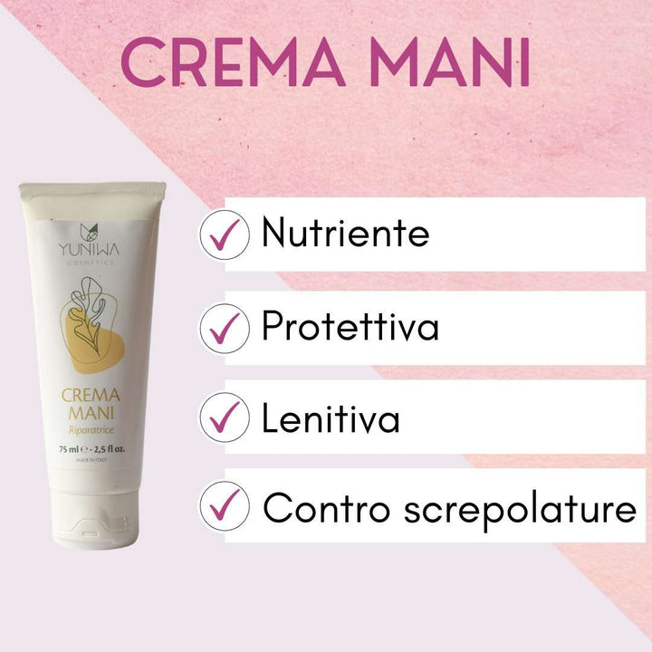 Crema mani riparatrice - Yuniwa Cosmetics