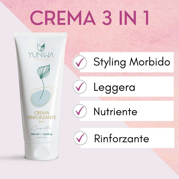 Crema Rinforzante per Capelli - Travel Size - Yuniwa Cosmetics