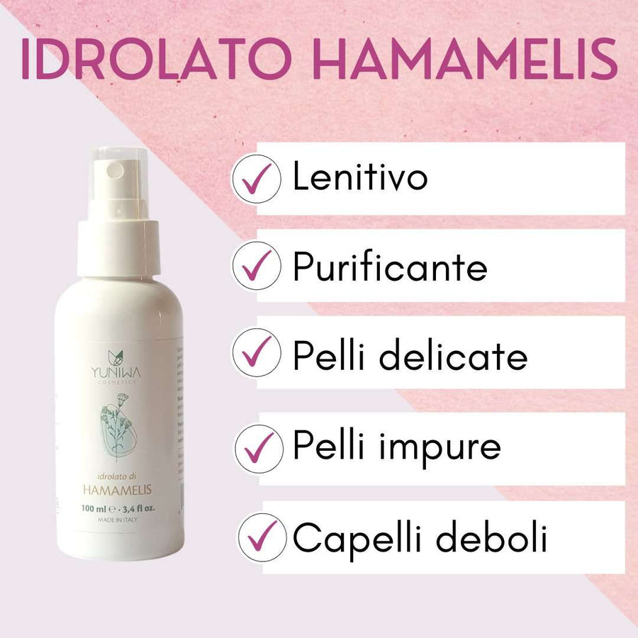 Idrolato di Hamamelis - Yuniwa Cosmetics