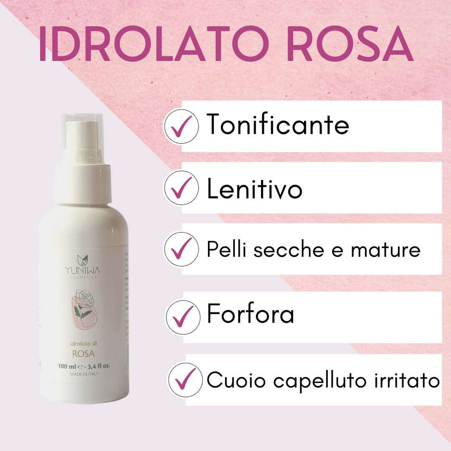 Idrolato di Rosa Damascena - Yuniwa Cosmetics