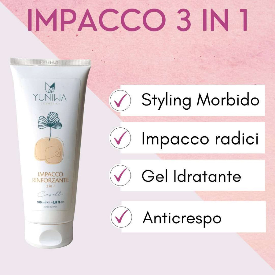 Impacco Rinforzante per Capelli - Family Size - Yuniwa Cosmetics