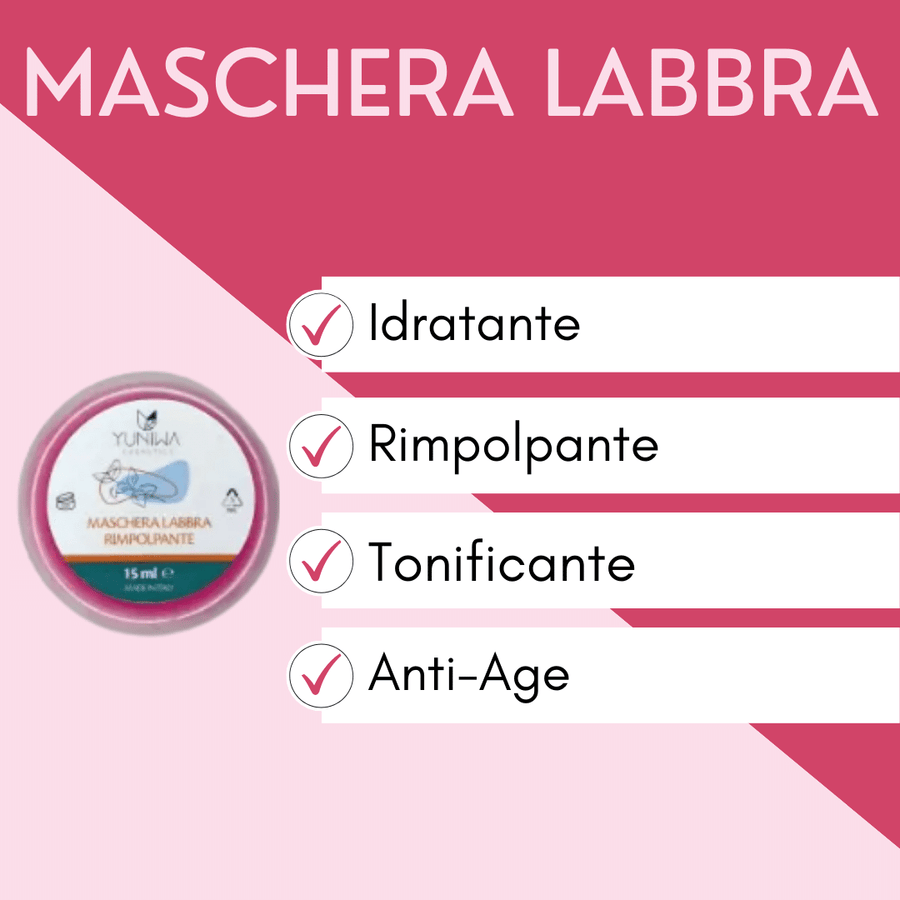 Maschera labbra rimpolpante - Yuniwa Cosmetics