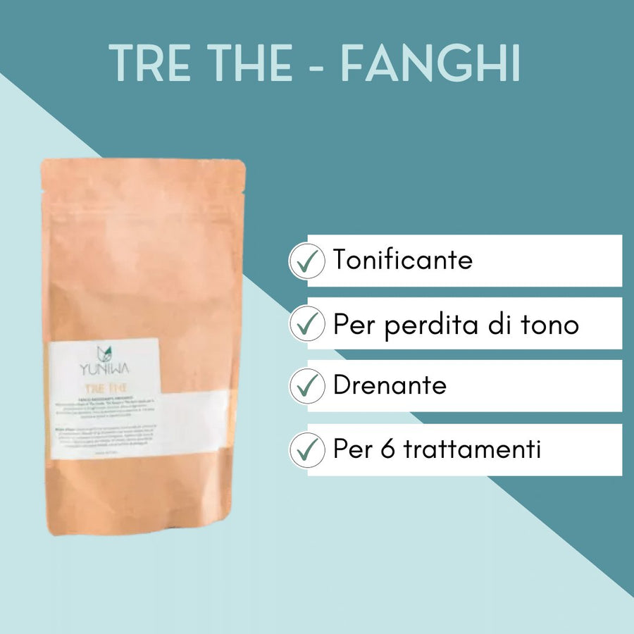 Micronizzato per fanghi rassodanti e drenanti - Tre The - Yuniwa Cosmetics