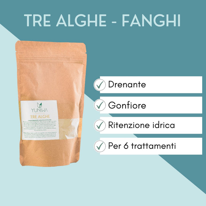 Micronizzato per fanghi riducenti e drenanti - Tre Alghe - Yuniwa Cosmetics