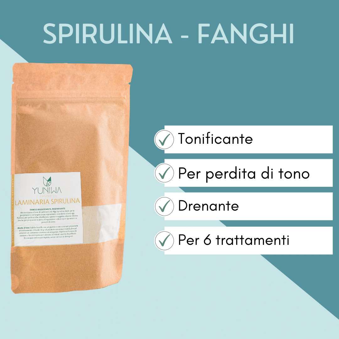 Micronizzato per fanghi tonificanti - Laminaria Spirulina - Yuniwa Cosmetics