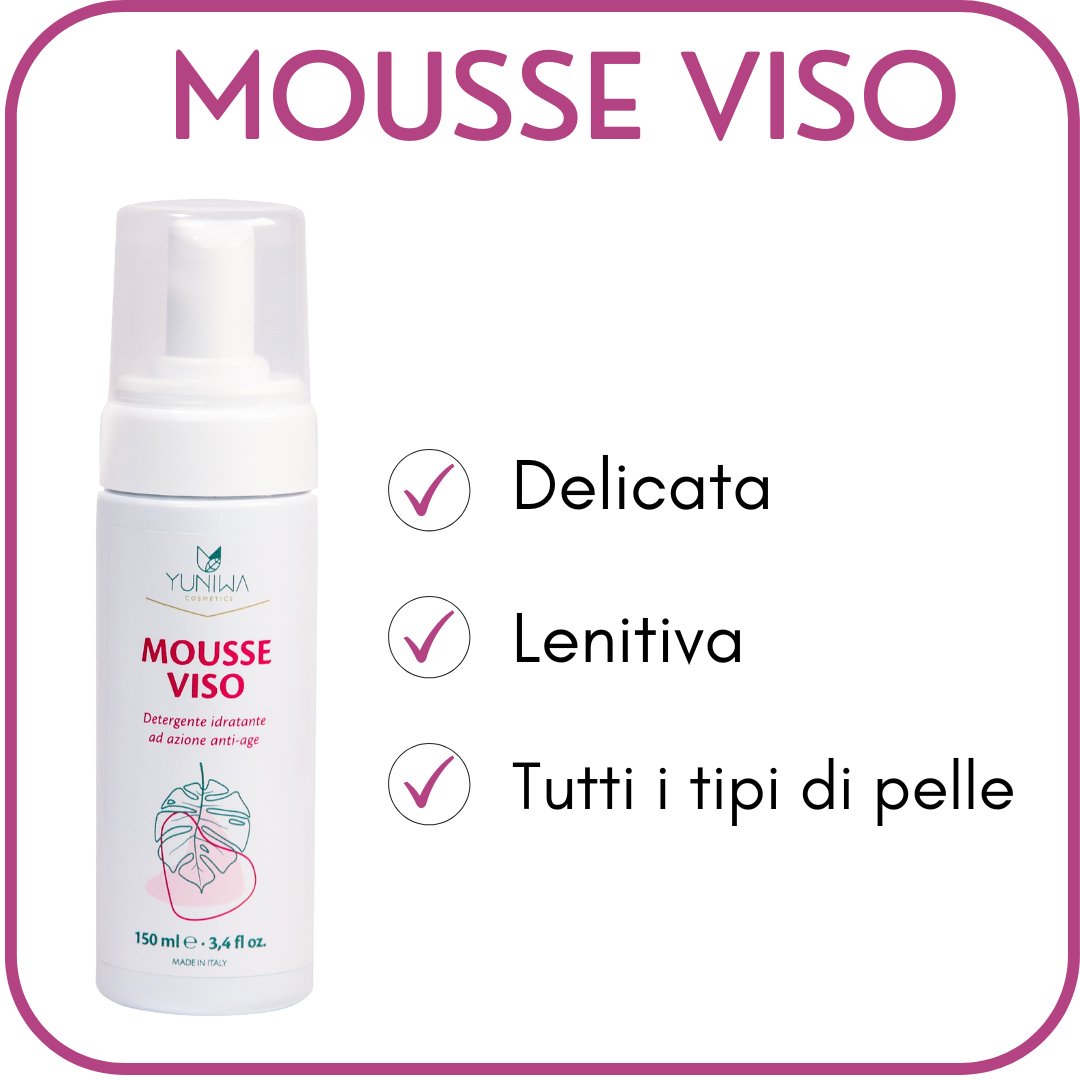 Mousse Detergente Viso - Yuniwa Cosmetics