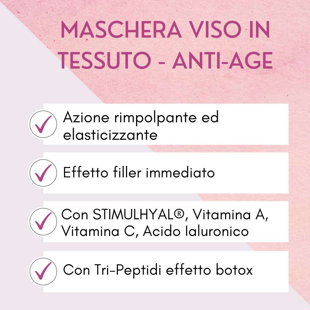 Omaggio 85 - Maschera Viso in Tessuto - Anti-Age - Yuniwa Cosmetics