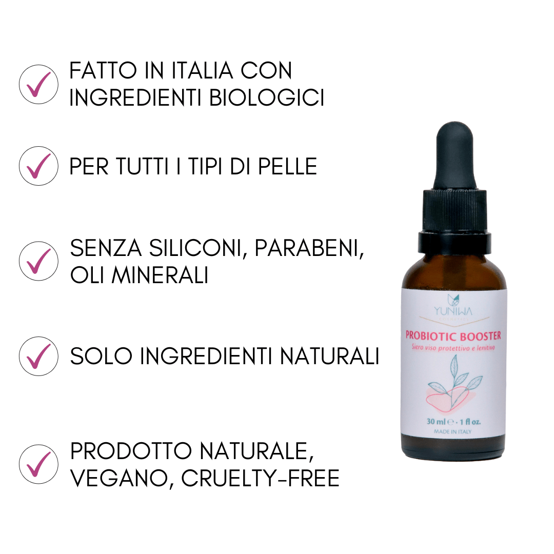 Probiotic Booster - Siero viso per pelli stressate - Yuniwa Cosmetics