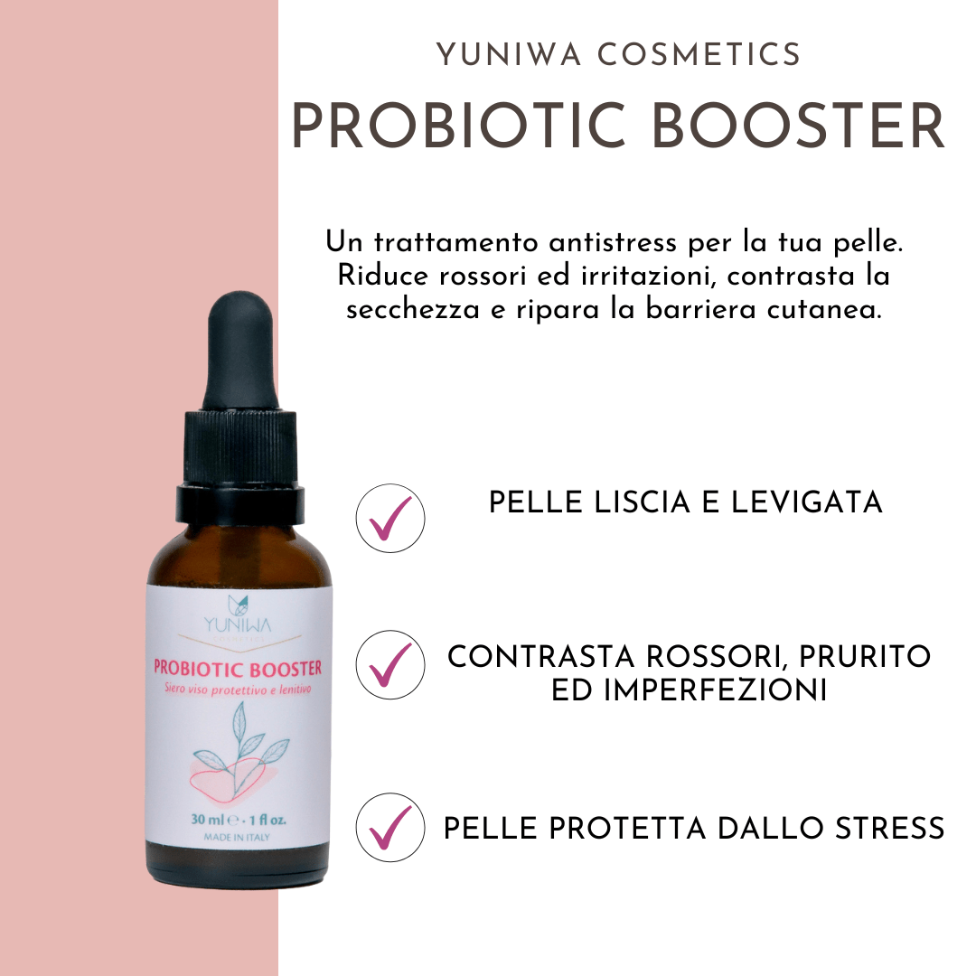 Probiotic Booster - Siero viso per pelli stressate - Yuniwa Cosmetics