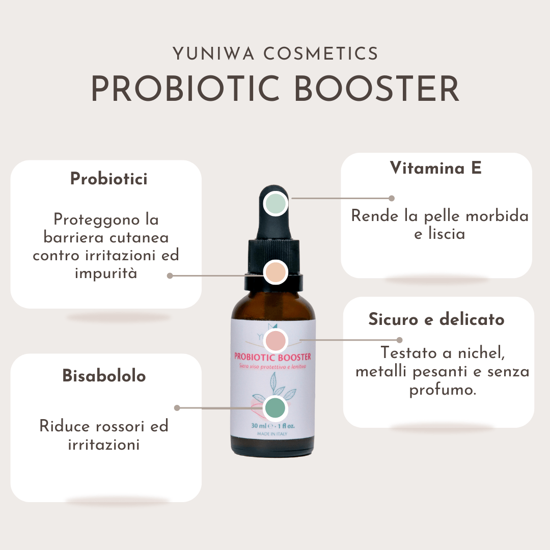 Probiotic Booster - Siero viso per pelli stressate - Yuniwa Cosmetics
