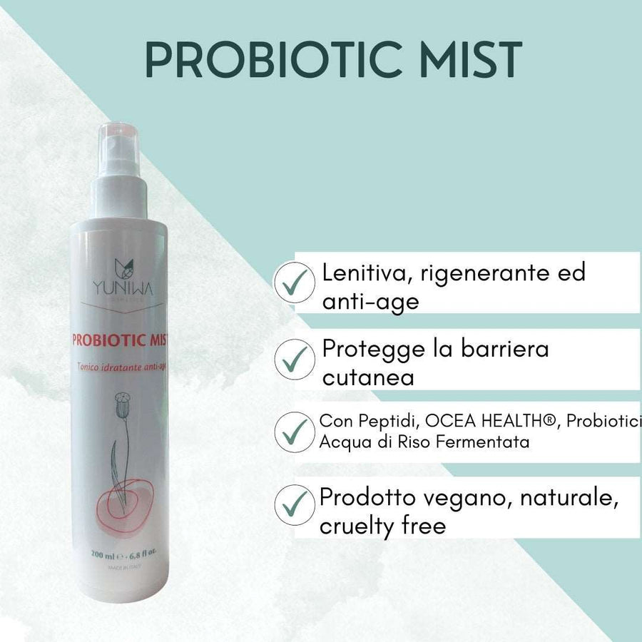 Probiotic Mist - Tonico Viso Idratante Antiage - 100 ml - Yuniwa Cosmetics