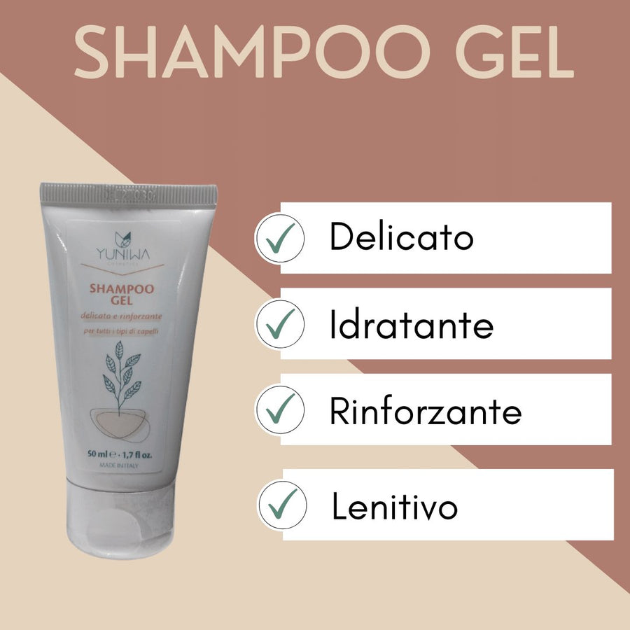 Shampoo gel rinforzante - Travel Size - Yuniwa Cosmetics